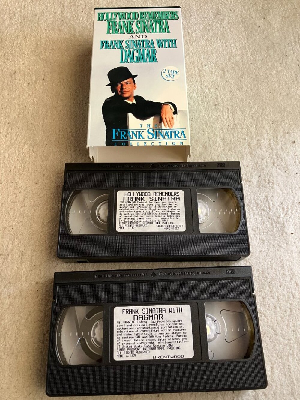 10/$20: Frank Sinatra Two-Tape VHS Set: Hollywood Remembers and Dagmar